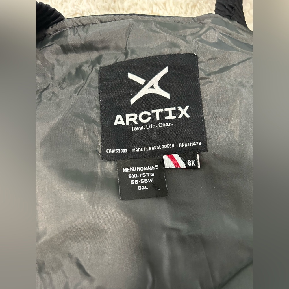 NWT Arctix Black Snow Bib Overalls - Picture 7 of 15